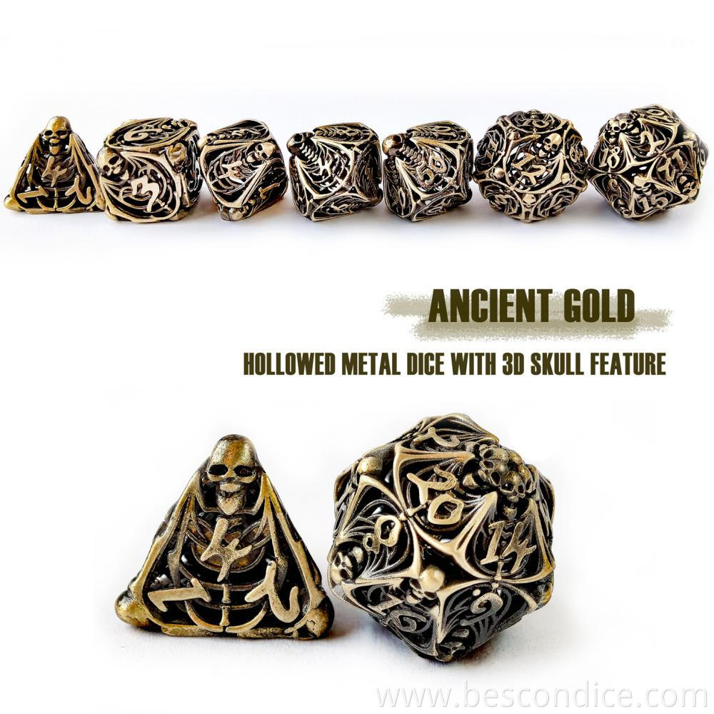 Dungeons And Dragons Copper Metal Dice Set Dungeons And Dragons Copper Metal Dice Set